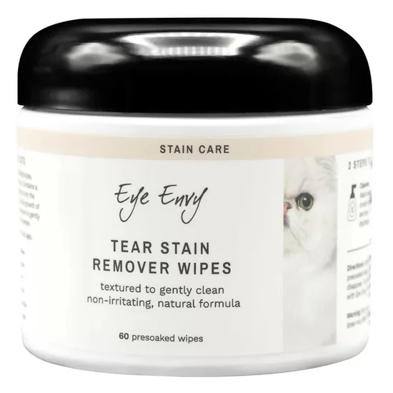 Eye Envy Tear Stain Remover Wipes for Cats, 60 шт - Влажные салфетки для удаления пятен у кошек